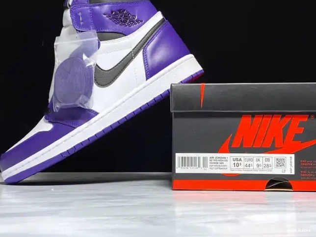 Rep Jordan 1 Court High Air Purple 555088-500 OG 0325